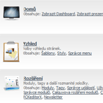 Screenshot administrace Nux CMS